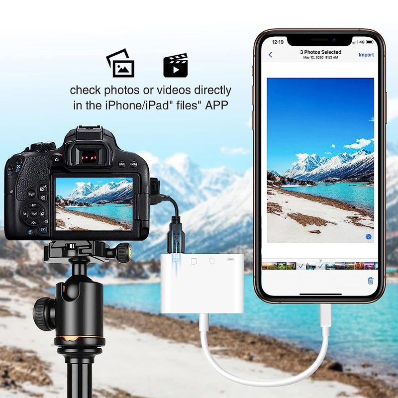 USB C SD Card Reader, Aieloar 4-in-1 High-Speed Data Transfer