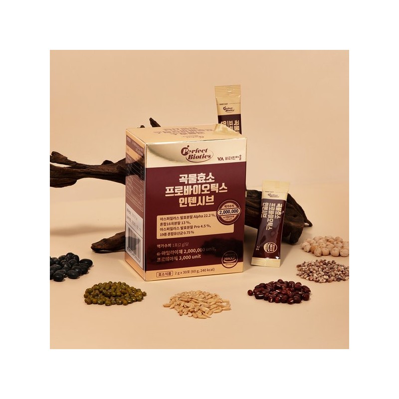 Vitamin Village 퍼펙트바이오틱스 곡물효소 프로바이오틱스 인텐시브 2박스 총60포 Perfect Biotics