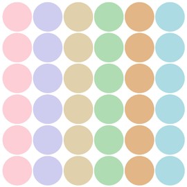 36Pcs 6 Inch Floor Stickers for Classroom, Floor Dots for Line up Markers Self Adhesive Vinyl Stickers for Preschool and Kindergarten Elementary Teachers (Candy Style)