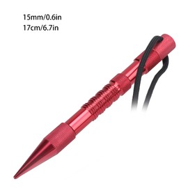 Tomotato Paracord Spike Needle, Aluminium Paracord Tools, DIY Weaving, Cords, Sewing Needles, Smoothing Tool for Leather Ropes, Cords, Projects (Red)