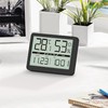 DFBL Digital Thermometer/Hygrometer, Large Screen LED, Heatstroke Protection, Magnet, Stand,