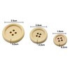50 Elegant Premium Wooden Buttons, Round Wooden Buttons, Natural in