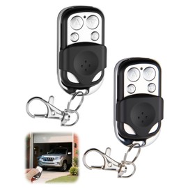 2 PCS Universal Automatic Gate Remote Control, 433mhz Copy Remote Opener Garage Door Remote Control Fob, Wireless Garage Opener Cloning Key Fobs with 4 Buttons for Car Garage Doorgates