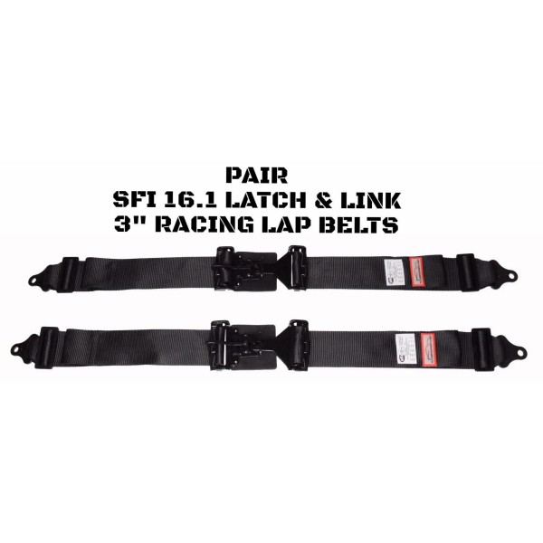 RACERDIRECT.NET TWO POINT LAP BELTS SIGNATURE SERIES RACING LATCH &