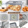 Bread Box with Digital Hygrometer,Bread Boxes with Lid and Handle,Time