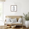 Rustic Style Framed Wood Sign with Phrase Keep Calm and