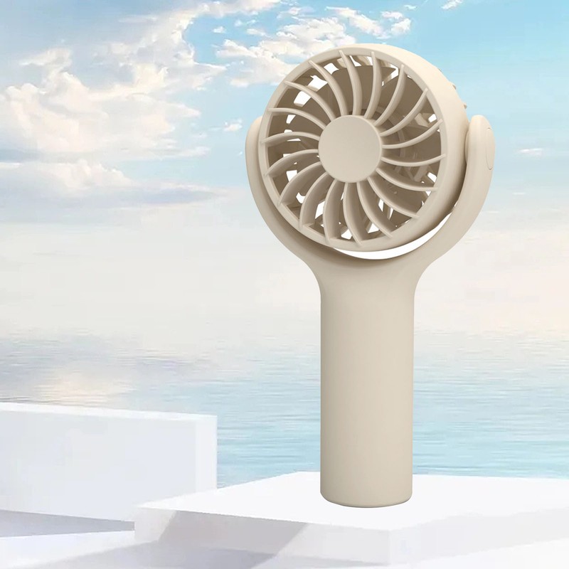 Mini Handheld Fan Multifunction Quiet 3 Speeds Adjustable Strong Wind