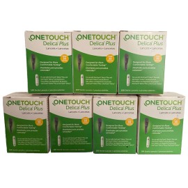 700 ONE TOUCH DELICA PLUS 30 GAUGE LANCETS 7 Boxes of 100