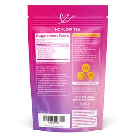 Pink Stork No Flow Weaning Tea - Organic Sage, Parsley, Mint - Supports Natural Transition from Breastfeeding - Caffeine-Free Lactation Support - Postpartum Essentials - 15 Sachets