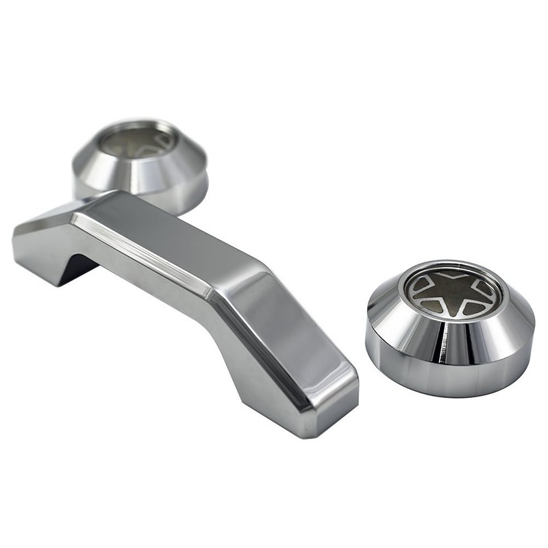 VMS RACING Chrome Windshield Bumper Rests and Footman Loop Bar