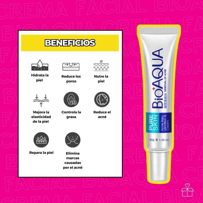 Crema Pure Skin Antiacné Controla Grasa Brotes 30g