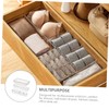 FUNOMOCYA Plastic Storage Boxes Set 5 Pcs Stackable Drawer Organizer