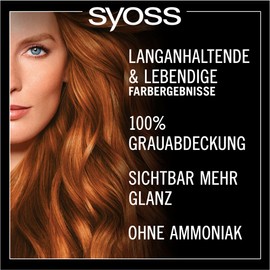Syoss Oleo Intense Oil Colouration 7-77 Copper Blonde Level 3 (3 x 115 ml), Permanent Hair Colour with Nourishing Oil, No Ammonia