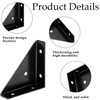 Corner Bracket, 4 Packs Bed Corner Support with 20 Pcs