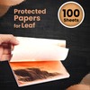 KraftiSky Copper Leaf Sheets - 100 Real Copper Foil Leaves