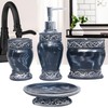 Bathroom Decor Accessories Set,4 PCS Including Soap Dispenser, Toothbrush Holder,