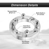 DYSO 4Pcs 1.0" Wheel Adapter Spacer 4x137mm For 2016-2025 Honda