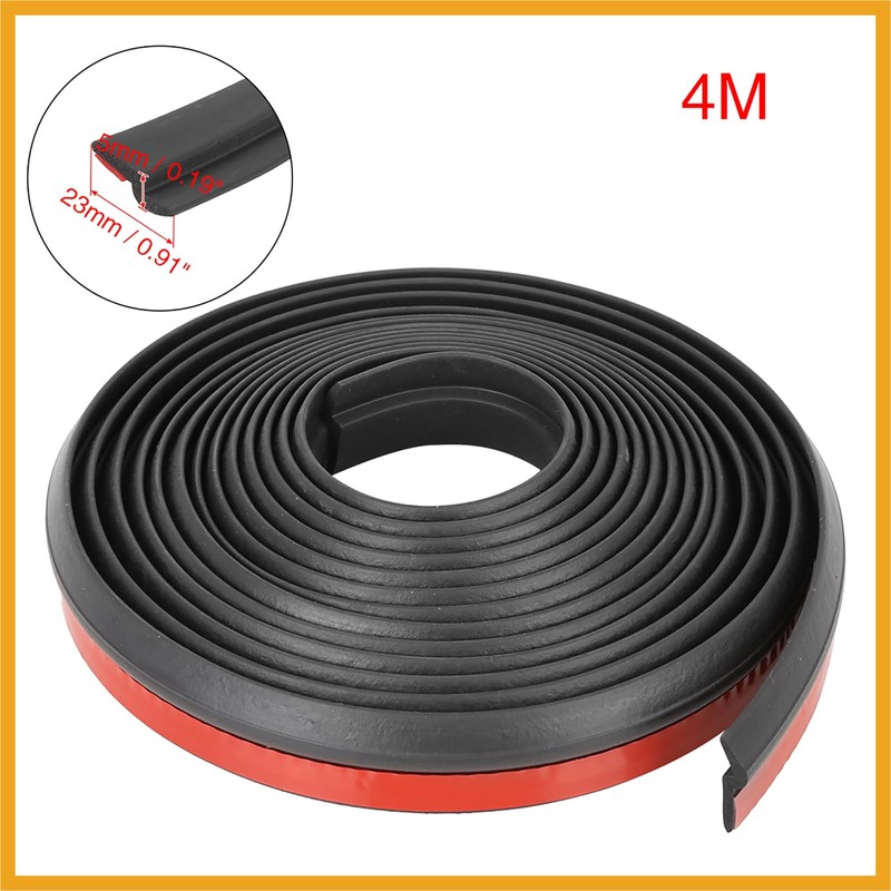 Partuto 4m x 23mm Universal Car Z Shape Rubber Weather