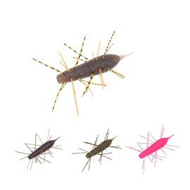 GEECRACK Caterpillar Bugs Floating SAF Material 2.4 inches (60 mm) GEECRACK IMOKEMUSHI FLOATING 202 WM BLUE F 2.4 inches (60 mm)