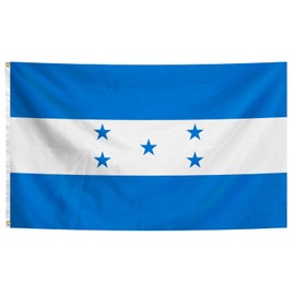 Honduras Flag 3x5 Ft Vivid Color Honduran National Flags with Brass Grommets for Indoor Outdoor Party Yard Bar Garden Street Decorations