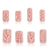 Gaomumu 8PCS Leaf Clay Stamps, Reusable Press Embossing Tools, Delicate