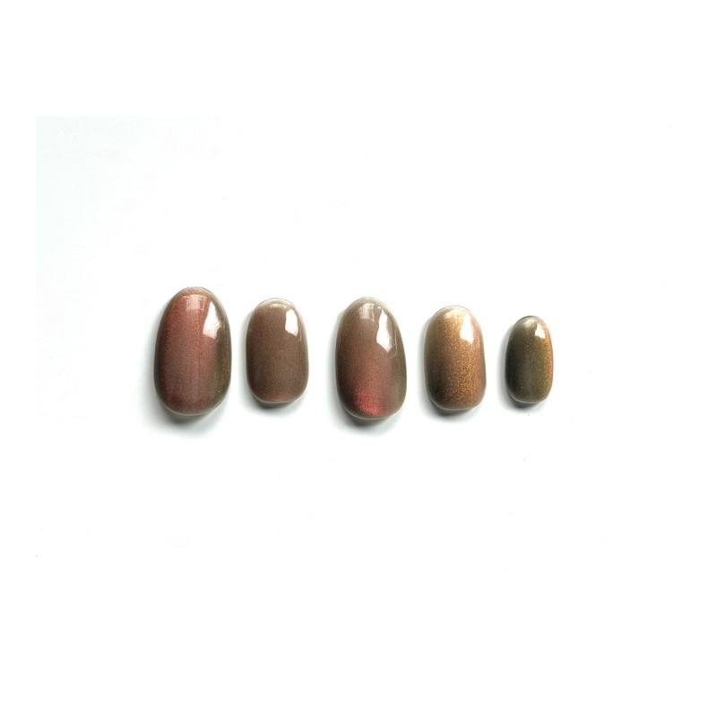 [Self-made] Fig magnetic gel nail - Short Oval Tips /