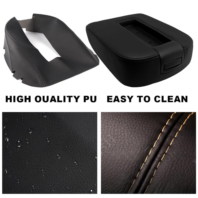 GRAND ORANGE Armrest Center Console Leather Synthetic Compatible with Chevy