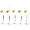 Fishing Lures Spoon Rigs DIY Spinner Baits Treble Hooks Spinner
