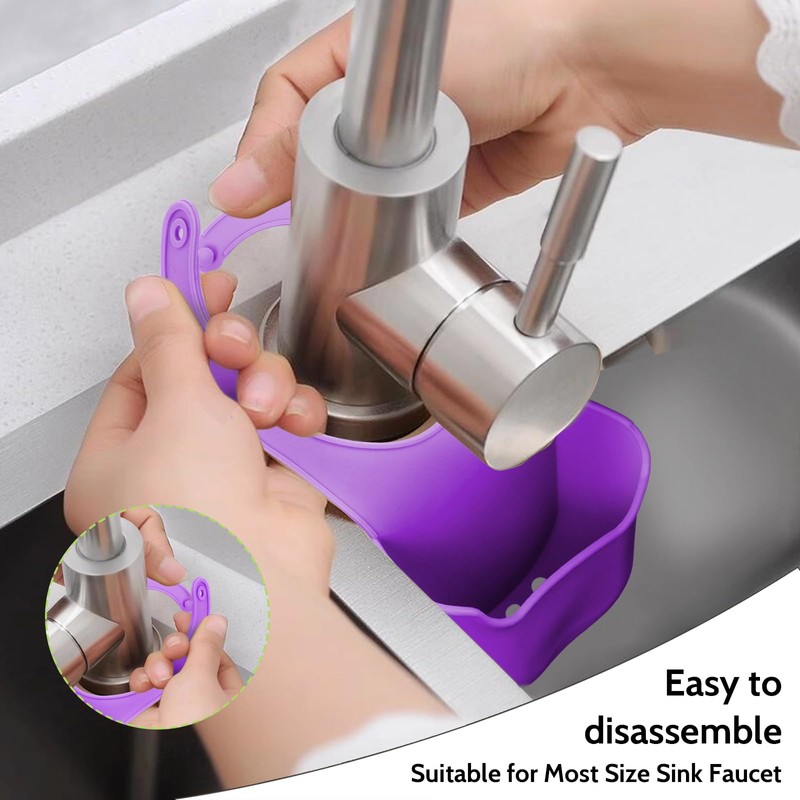 Minicoco Kitchen Sink Sponge Holder for Storing Cleaning Small Items