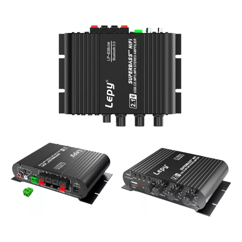 Gmdr Amplificador 2.1 Hifi Stereo Subwoofer Con Bluetooth/ Remoto