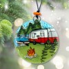 Ruth's Ethical Goods Camper Christmas Tree Ornament - Art Glass