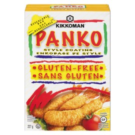 Kikkoman Gluten-Free Panko Bread Crumbs, Japanese-Style Bread Crumbs for Baking and Frying - Unseasoned - 227 g