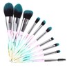 Outanaya Cosmetic Kit Makeup Brushes Set Thick Bristles for Natural