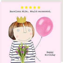 Rosie Made A Thing Five Star Wife Birthday Card Humour Greeting Cards FSR13 FSR13