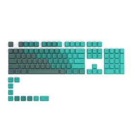 Glorious GPBT Dye Sublimated Keycaps (Rain Forest) - Thick PBT Plastic 114 Keycap Set for 100% Full Size, 85% 80% TKL, 60% Compact, 75% Mechanical Keyboards