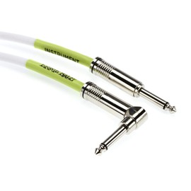 Ernie Ball - Cable para instrumentos, recto/acodado, 6,1 m, color blanco