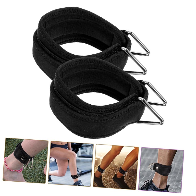 Totority 1Pair Fitness Ankle Straps for Cable Machines Gym Leg