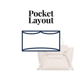 SAMORGA (4-30/ C-Belt-Nano) Nano Belt Bag Organizer Insert Innerbag (2mm Cement)