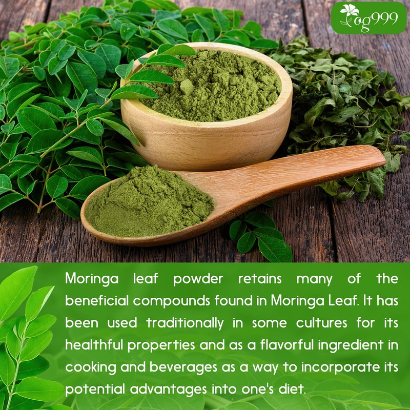 TOG999, Premium 8oz Moringa Leaf Powder, 100% Natural and Pure