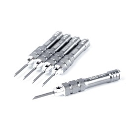DULO Chisel with Grip [Tungsten Blade PRO] Sujibori Plastic Model Tool Width 0.075mm-1mm Single Item (Set of 5)