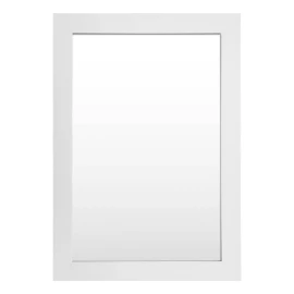 Mebix TRD Espejo Decorativo Para Pared De 36.3cm X 51.3cm Marco Blanco