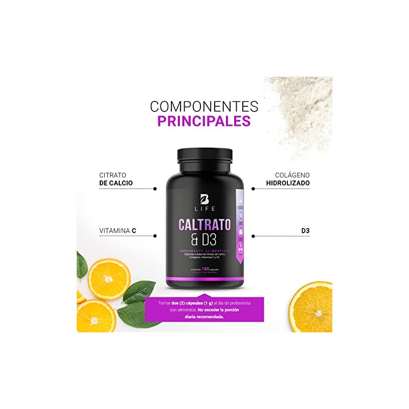 Citrato de Calcio de 180 Cpsulas 1000 mg por porcin,