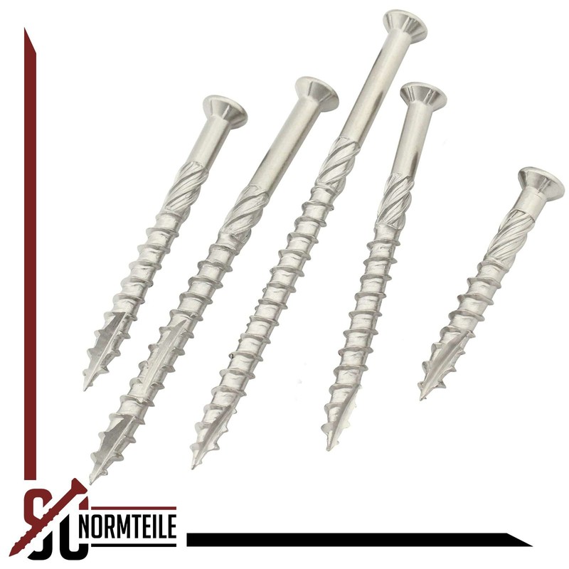 Terrace Screws Made of Stainless Steel C1 | 5 x