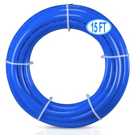 15FT 3/8 Inch O.D.RO Water Tubing,NSF Certified Water Line for RO(Reverse Osmosis) Water Purifier Filter System,BPA free Flexible Tubing(blue)