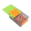 250Pcs Horseshoe Nails Copper Plating Shoeing Nails with Plastic Box