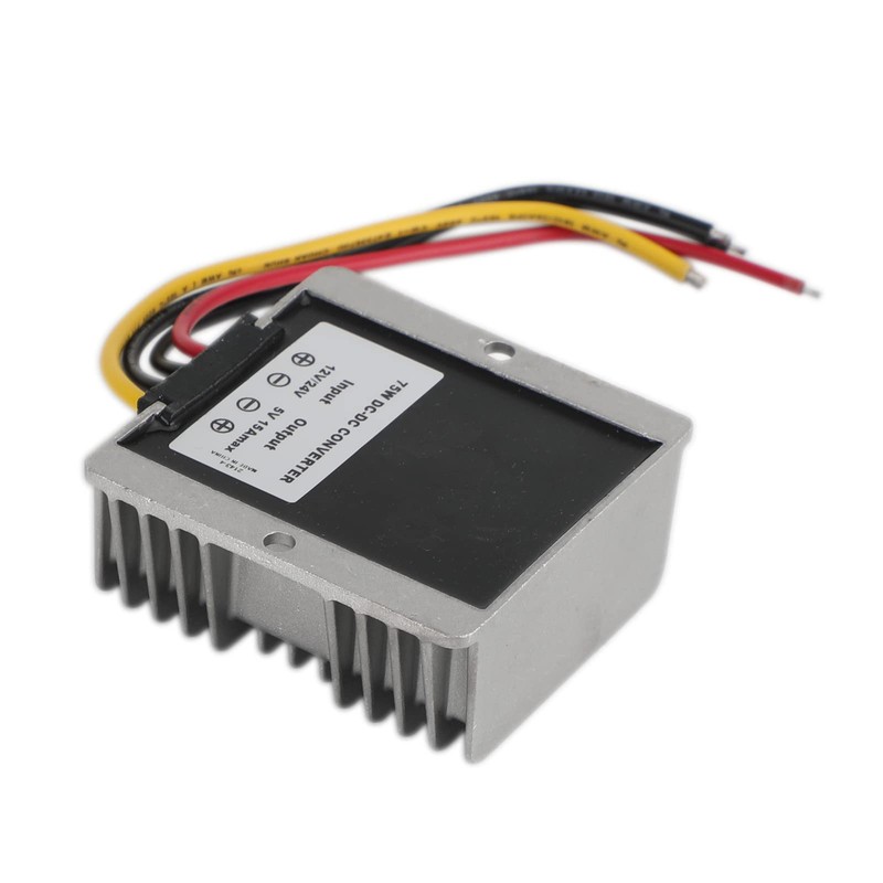 Areyourshop Waterproof DC/DC Power Converter Regulator 12V/24V to 5V 15A