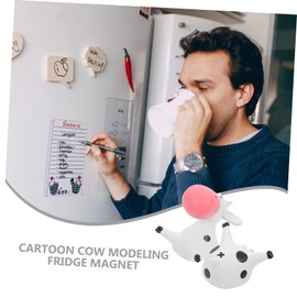 Mikinona 1 Set Cute Cow Butt Resin Fridge Magnets Fun Refrigerator Magnets for Memo and Schedule Display Adorable Cow Design Kitchen Decor and Educational Tool