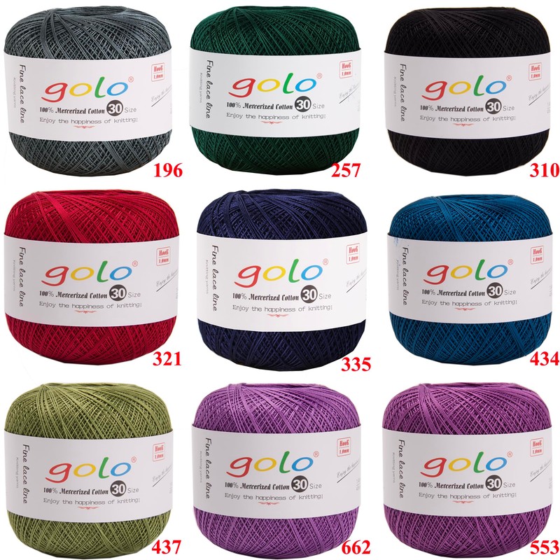 golo Crochet Thread Knitting Yarns for Hand Work Tatting Yarn
