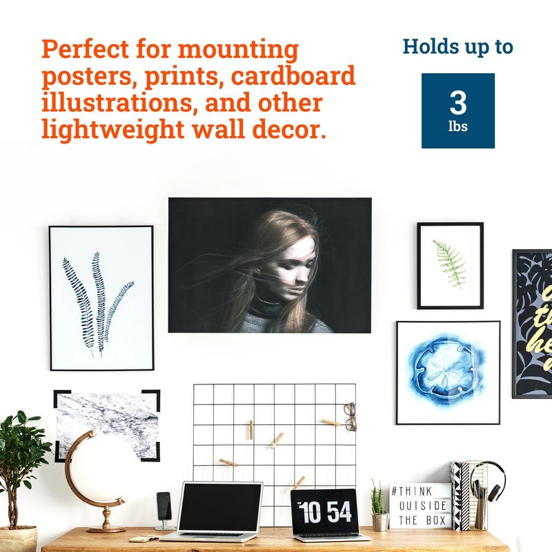 PHS Picture Hanging Strips - 30 Pack No Damage Wall