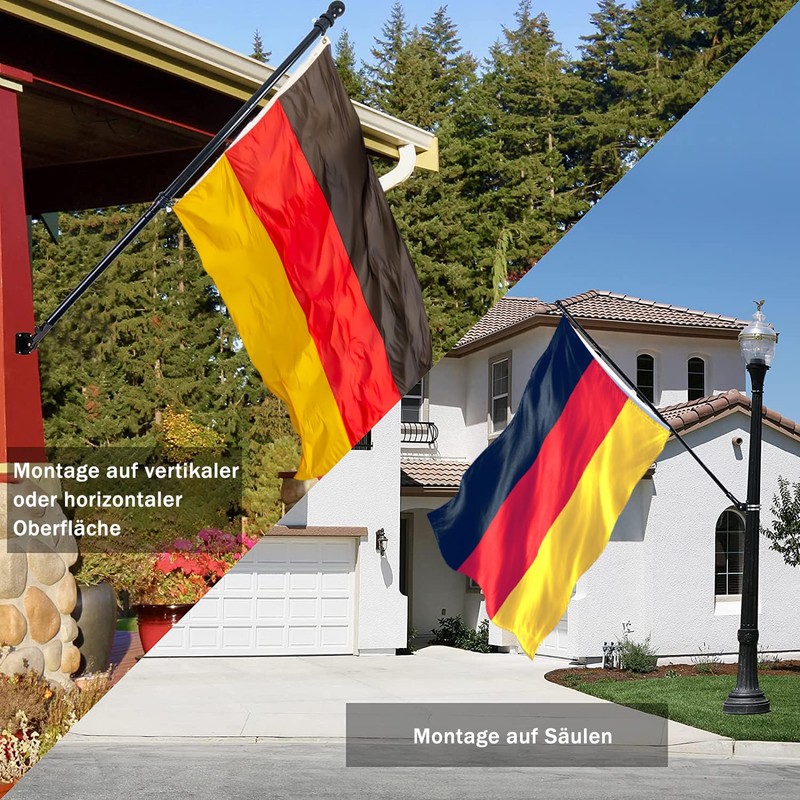 NQ Adjustable Flag Holder, 2.5 cm Diameter, Bracket for Flagpole,